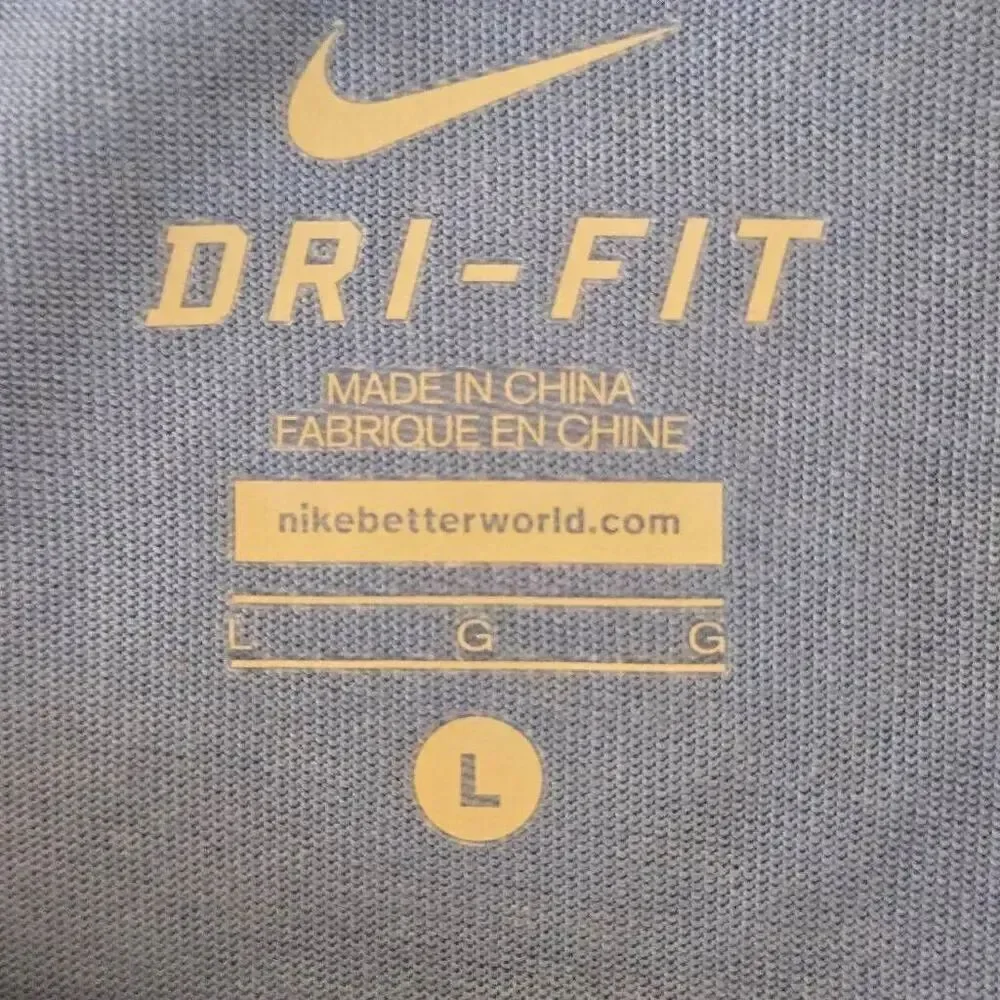 Nike Womens Dri Fit Long Sleeve Tennis Ball Graphic Tee Shirt Size Large